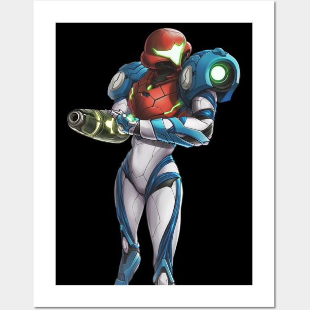 Samus (Metroid Dread) Wall Art by hybridmink